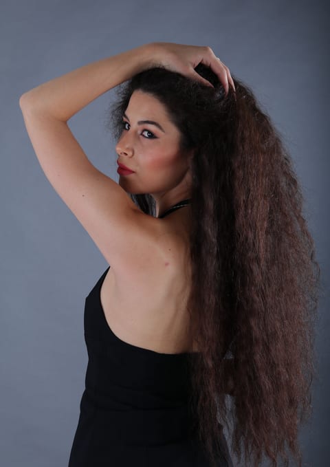 Look aus der einer Profi-Marke Sommerblond Kollektion: kinnlanger Bob mit kupferfarbener Nuance